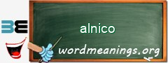 WordMeaning blackboard for alnico